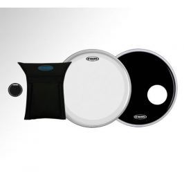 Evans 22'' EQ3 System Clear Bass - Black EQPAD
