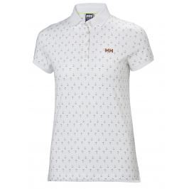 Helly Hansen W NAIAD BREEZE POLO WHITE ANCHOR - L