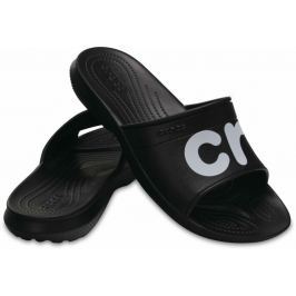 Crocs Classic Graphic Slide Unisex Adult Black/White 37-38