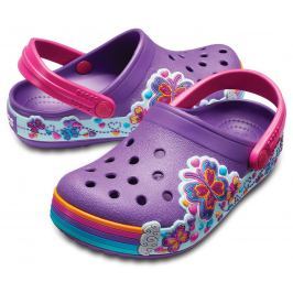 Crocs Crocband Fun Lab Graphic Clog Kids Amethyst-24-25