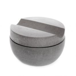 Bol gri de beton pentru bărbierit Iris Hantverk cu săpun cu aromă de santal