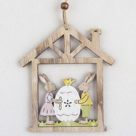 Decorațiune suspendată din lemn Dakls Easter