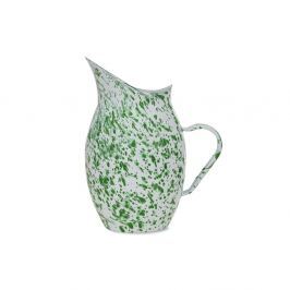 Carafă emailată Garden Trading Kewsick, 2,8 l, alb-verde