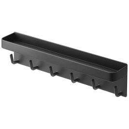 Cuier cu raft, pentru chei, Yamazaki Smart, negru