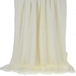 Cuvertură InArt Ivory Bringes, 130 x 150 cm
