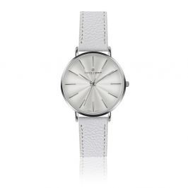 Ceas damă Frederic Graff Silver Monte Rosa Lychee White Leather, curea din piele, alb