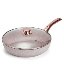 Tigaie și capac Bisetti Stonerose Rose, Ø 28 cm