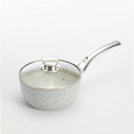 Ibric cu mâner argintiu și capac Bisetti Stonewhite, Ø 18 cm