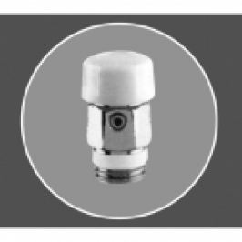 DEZAERATOR MANUAL DIN ALAMA CROMATA PT RADIATOARE, PN.MAX.10bar 3/8"