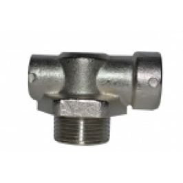TEU TERMINAL COLECTOR DIN ALAMA NICHELATA 'BIANCHI' 3/4''FE x 1/2''FI x 3/8''FI