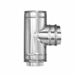 TEU LA 90 DIN INOX PENTRU COS DE FUM DUBLU PERETE D.INT150/D.EXT200