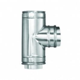 TEU LA 90 DIN INOX PENTRU COS DE FUM DUBLU PERETE D.INT300/D.EXT350