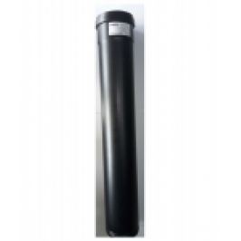 ELEMENT COS DE FUM MONOPERETE INOX NEGRU AISI 316 DN.80 L=1METRU