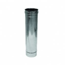 ELEMENT LINIAR DIN INOX PENTRU COS DE FUM MONO PERETE O,5 METRI D.100