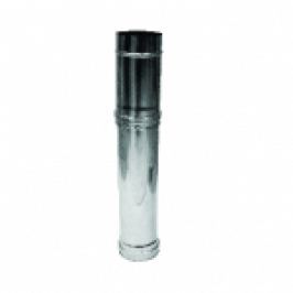 ELEMENT VARIABIL DIN INOX PENTRU COS DE FUM MONO PERETE (L=0.3-0.6 METRI) D.140