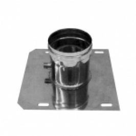 SUPORT DE PARDOSEALA DIN INOX CU RACORD CONDENS PENTRU COS DE FUM MONO PERETE D.130