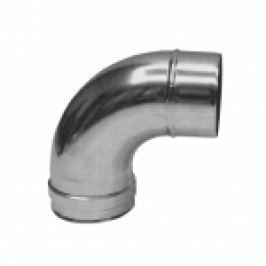COT LA 90 DIN INOX PENTRU COS DE FUM MONO PERETE D.150
