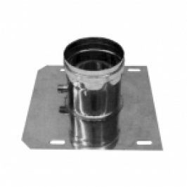 SUPORT DE PARDOSEALA DIN INOX CU RACORD CONDENS PT COS DE FUM DUBLU PERETE D.INT350/D.EXT400