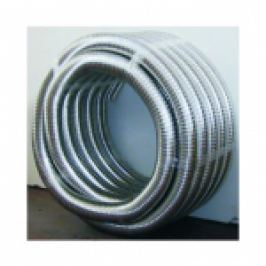 TUB FLEXIBIL DIN INOX, DUBLU PERETE, NETED LA INTERIOR D.225