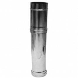 ELEMENT VARIABIL DIN INOX PENTRU COS DE FUM MONO PERETE (L=0.3-0.6 METRI) D.150