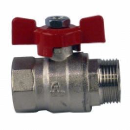 ROBINET DE TRECERE BIANCHI DIN ALAMA CROMATA CU SFERA SI FLUTURE PT APA FI-FE 3/8"