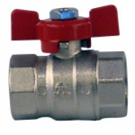 ROBINET DE TRECERE BIANCHI DIN ALAMA CROMATA CU SFERA SI FLUTURE PT APA FI-FI 3/4"