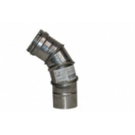 CURBA ORIENTABILA 0=90 DIN INOX PENTRU COS DE FUM MONO PERETE D.120