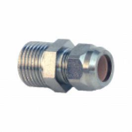 RACORD DIN ALAMA CROMATA FE PT IMBINARE PRIN COMPRESIE TEVI DIN CUPRU 3/8"x10mm