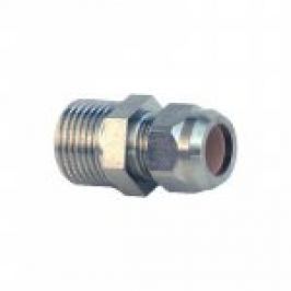 RACORD DIN ALAMA CROMATA FE PT IMBINARE PRIN COMPRESIE TEVI DIN CUPRU 1/2"x10mm