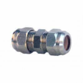 RACORD DIN ALAMA CROMATA PT IMBINARE PRIN COMPRESIE TEVI DIN CUPRU 10mmx3/8"x10mm