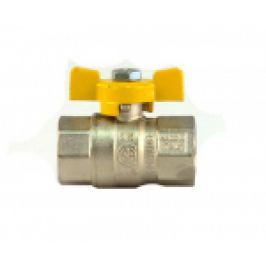ROBINET DE TRECERE DIN ALAMA CU SFERA SI FLUTURE BIANCHI, PT GAZ, PN25bar, FI-FI 3/4"