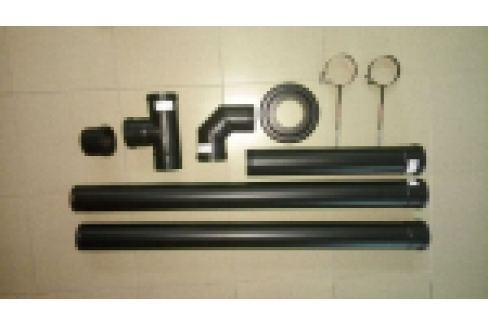 Kit Cos De Fum Monoperete Inox Negru Aisi 316 Pentru Cazane Pe Peleti Dn 80 Kupli Ro